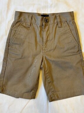 RVCA Weekday Chino Shorts Boys 23 Khaki Flat Front Casual Skate